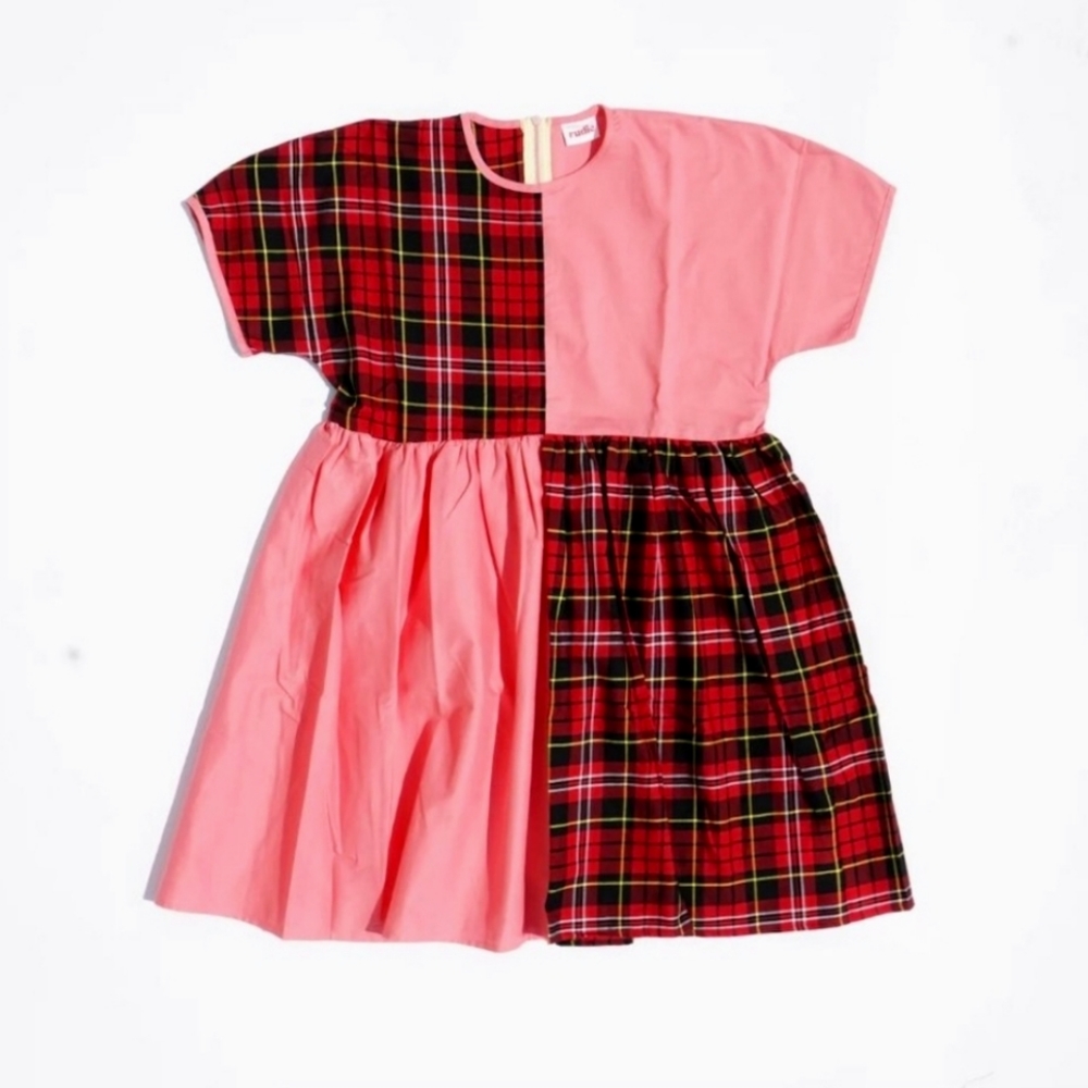 Rudie Sheena Mini Dress in Pink + Red Plaid 🩷♥️ (Sz XL)